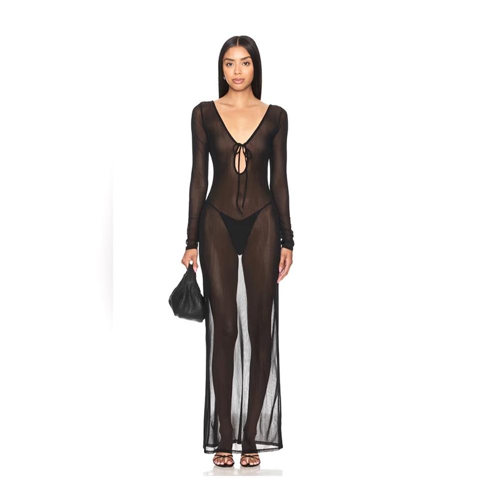 Like New! Lovewave THE ISOLA MAXI DRESS IN BLACK, size XS